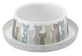 Миска для котів Moderna Trendy Dinner Maasai пластикова сіра Ø 17x5.3 см 350 мл 17775