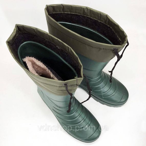 Утеплені чоботи гумові весняні, Теплі водонепроникні тактичні чоботи для військових BR-25 | Зображення 8