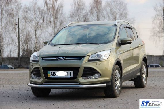 Передняя защита ST008 (нерж.) 51 мм для Ford Kuga/Escape 2013-2019 гг | Зображення 1