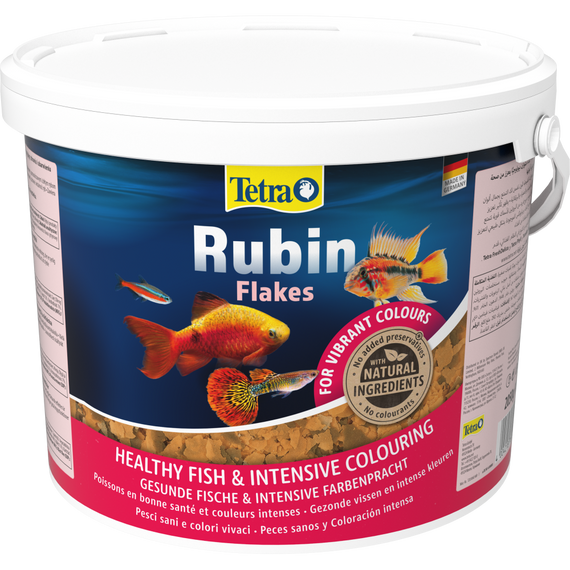 Корм Tetra Rubin Flakes для акваріумних рибок для забарвлення пластівці 2,05 кг/ 10 л