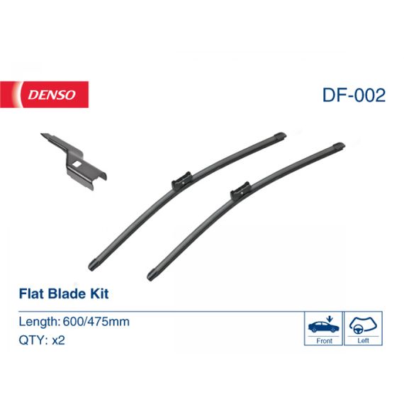 Комплект склоочисників DENSO DF-002 Flat Blade Kit 600/475 мм