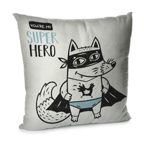 Подушка диванная с бархата You`re my super hero 45x45 см (45BP_18L043)
