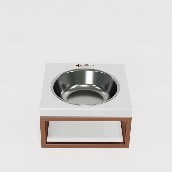 Миска на подставке для кошек и маленьких собак Hollky Base Solo S (1 × 0,45 л) Solo S-18187-GLWH | Зображення 3