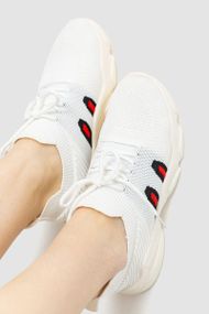 Кроссовки женские текстильные  цвет белый 214R231