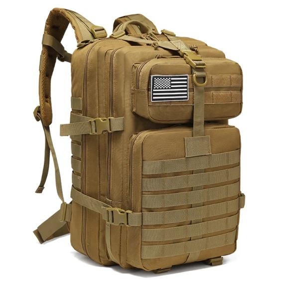 BattleShield Tactical 50L — армійський рюкзак для ЗСУ, туризму та виживання + подарунок | Зображення 1