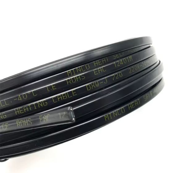 Гріючий Кабель,саморегулюючий,плоский,для обігріву водостоків,труб,каналізації і теплиць 8 мм /220~240V/65° | Зображення 1