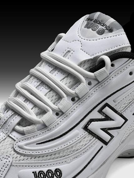 Чоловічі кросівки New 1000 White Black весна / лето / осень A4124 43 27.5 см | Зображення 7