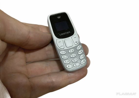Мини мобильный маленький телефон L8 Star BM10 (2Sim) серый | Зображення 3