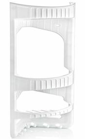 Полиця для ванної кімнати кутова біла ELIF