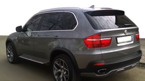 Накладка на задній бампер (2007-2010, під фарбування) для BMW X5 E-70 рр