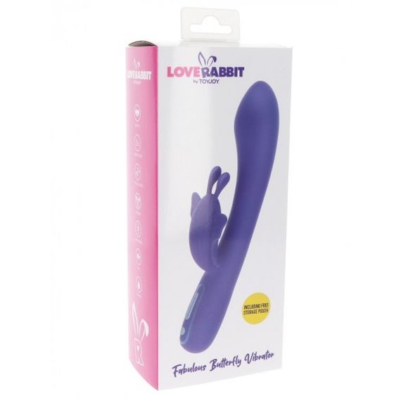 Вібратор-кролик з метеликом Toy Joy Fabulous Butterfly Vibrator | Зображення 5