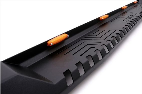 Боковые Подножки Dakar V1 с LED (2019-2025, 2 шт, металл) для Mitsubishi L200 | Зображення 2