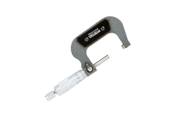 Микрометр Intertool - 25 x 50 мм 0,01 мм (MT-3042) | Зображення 1