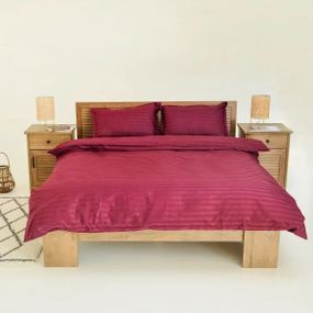 Постільна білизна двоспальне Tiare Страйп сатин 79-2 210х175 см фуксія