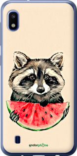 Чохол на Samsung Galaxy A10 2019 A105F Єнотик з кавуном "4605u-1671-2448"