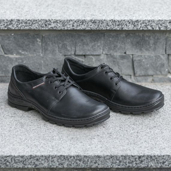 Прошитые кожаные мужские туфли 40 размер | Зображення 1