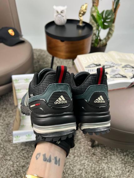 Чоловічі кросівки Marathon Pro+ Grey Black текстиль  весна / лето / осень A3621 | Зображення 2