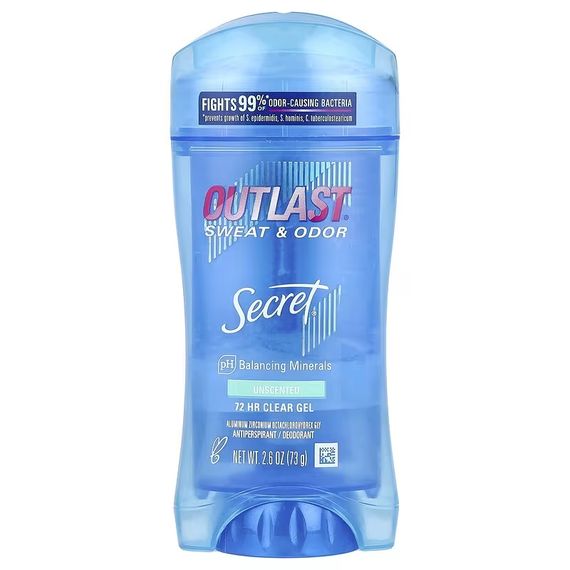 Дезодорант-антиперспірант жіночий Secret OUTLAST 72h Clear Gel Unscented (73 g)