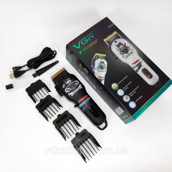 Машинка для окантовки акумуляторна VGR V-699, Машинка для стрижки волосся домашня KP-63 | Зображення 5