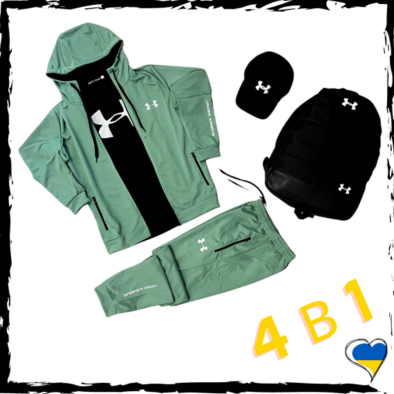 Комплект спортивний Under Armour. Костюм+футболка+кепка+рюкзак. Спортивний костюм | Зображення 2