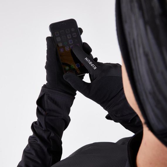 Рукавички тактильні Evolutiv V2 для бігу чорні - L | Зображення 7