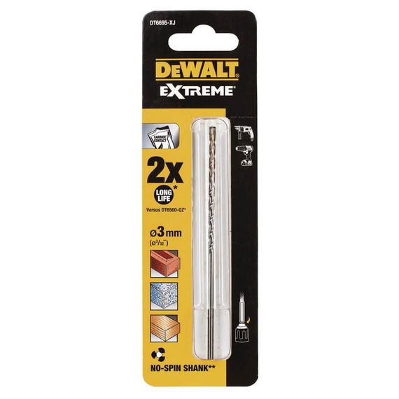 Свердло по бетону, цегли, каменю 3мм DeWALT DT6695