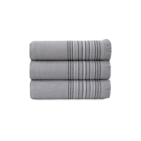 Рушник Irya 8731 Туреччина 90*150 см  Бавовна + бамбук Сірий