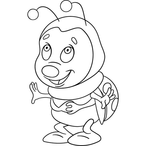 Розпис по полотну "Жук сонечко" Art Craft 15049-AC 25х30 см | Зображення 1