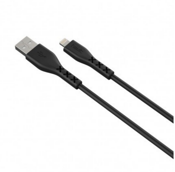 Кабель USB Lightning Havit HV-H66 2,0A 1,8 м чорний | Зображення 1