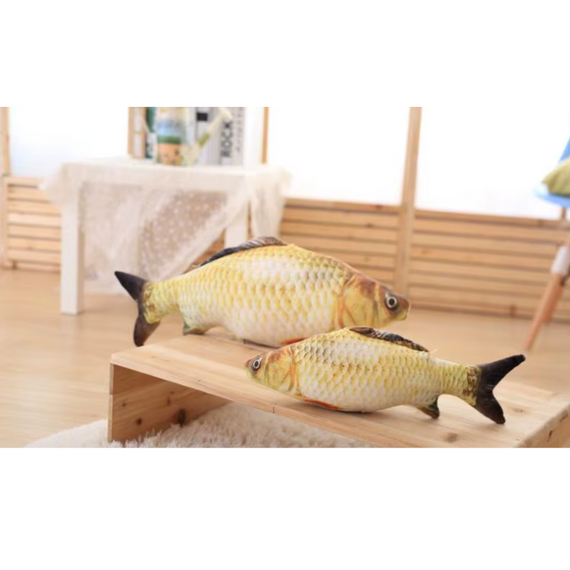 М'яка 3д іграшка подушка Риба Карась золотистий 71 см, креативна іграшка для ігор і сну | Зображення 3