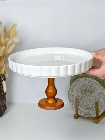Тортовниця OLens White kitchen 8030-324 17.5х27.2 см біла | Зображення 2