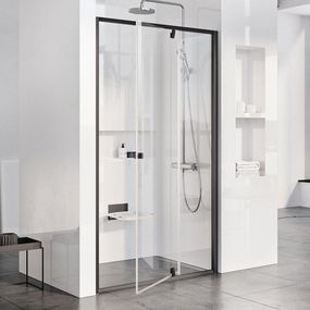 Душевые двери Ravak Pivot PDOP 2- 120 Черный Transparent