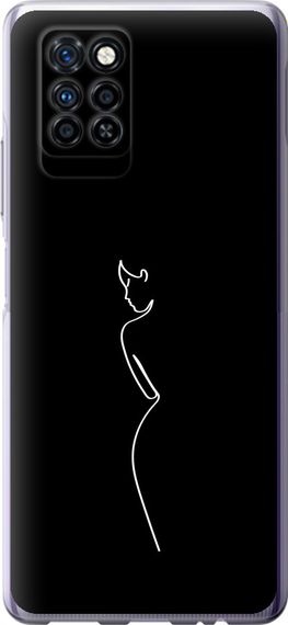 Чехол на Infinix Note 10 Pro Силуэт1 "4590u-2709-17620"