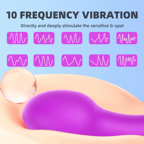 Вібромасажер метелик "Multifunctional butterfly", 10 режимів вібрації та вакууму, пульт д.у, колір фіолетовий sexstyle | Зображення 6