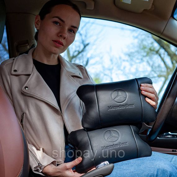 Мягкая подушка для путешествий подголовник Mercedes-Benz Мерседес, Авто подушки в машину JO-37