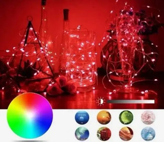 Новогодняя умная светодиодная гирлянда Encora Xmas Lights, 100LED, 10М с управлением через Bluetooth | Зображення 3