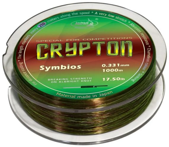 Волосінь Katran Crypton Symbios 1000m (neon/brown) 0.331mm 17.5lb/7.94 kg