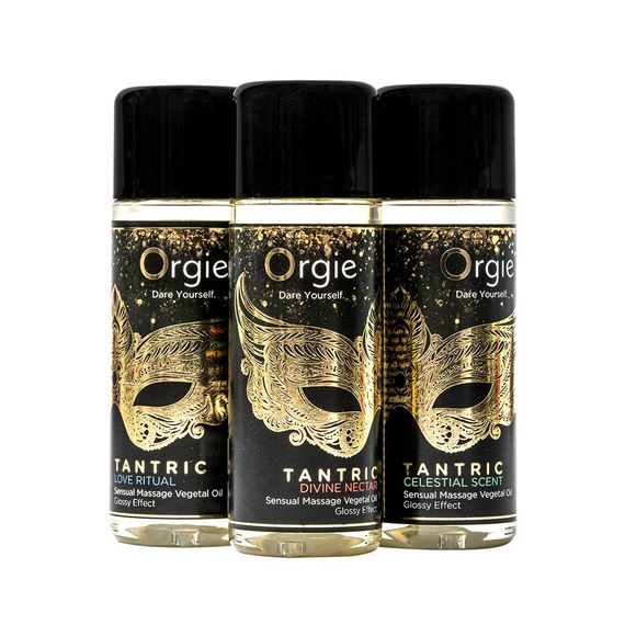 Набор масел для тантрического массажа Orgie – Tantric Mini Size Collection (3х30 мл), увлажнение | Зображення 3