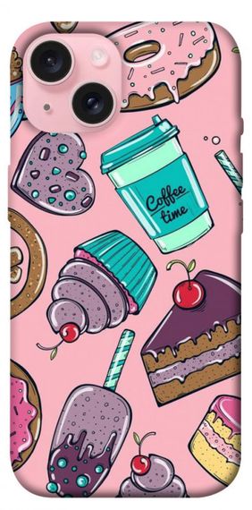 Чохол з картинкою Coffee time для Apple iPhone 15 (6.1")
