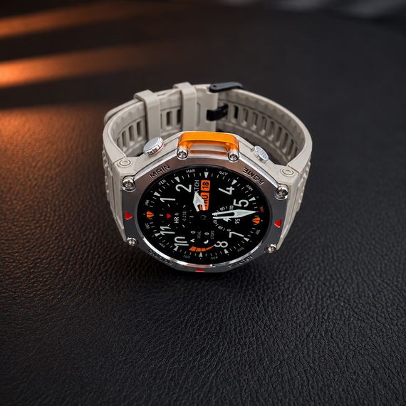 Розумний годинник Modfit Navigator Al Gray-Silver з GPS, компасом та вологозахистом 5 ATM | Зображення 1