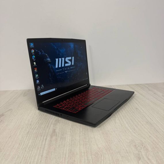 Игровой ноутбук MSI GF65 Thin 9SEXR / 15.6" (1920x1080) IPS / Intel Core i7-9750H (6 (12) ядра по 2.6 - 4.5 GHz) / 16 GB DDR4 / 512 GB SSD M.2 / nVidia GeForce RTX 2060, 6 GB GDDR6, 192-bit / WebCam б/у | Зображення 2