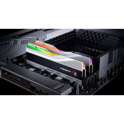 Модуль памяти для компьютера DDR5 32GB (2x16GB) 7200 MHz Trident Z5 RGB Silver G.Skill (F5-7200J3445G16GX2-TZ5RS) | Зображення 8