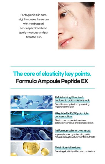 Сироватка для обличчя Esthetic House Formula+ Ampoule Peptide EX (55 ml) | Зображення 5
