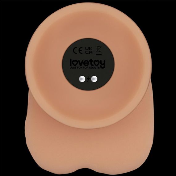 Реалістичний вібратор - Vibrating Power Basics Cock 9" Sex Aura | Зображення 6