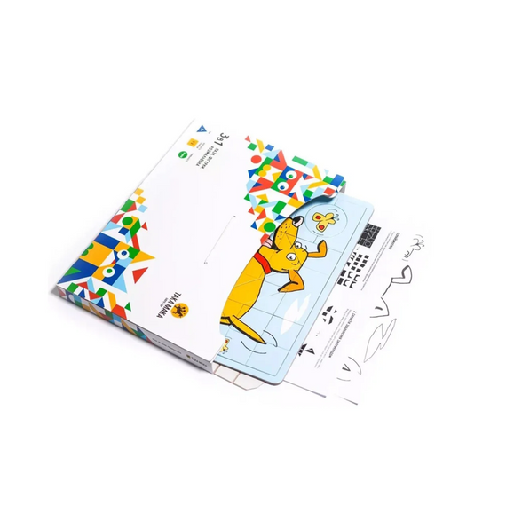 Дитячи Пазли 3 в 1  "Синя, песик" Така Мака 960193 20 елементів | Зображення 2