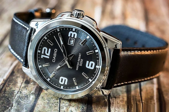 Часы мужские водонепроницаемые оригинальные японские Casio Collection MTP-1314PL-8AVEF (модуль 2784) | Зображення 7