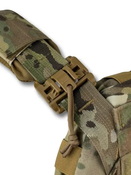 Плитоноска для плит 25*30 см Cordura Crye Precision Multicam USA + 4 підсумків | Зображення 6