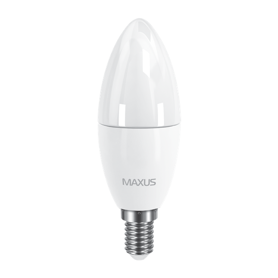 LED ЛАМПА MAXUS C37 6W ТЕПЛЕ СВІТЛО E14 (1-LED-533) | Зображення 1
