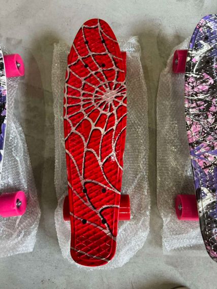 Пенни борд скейтборд Penny Board Fish Skateboards 22" ABEC-7 с светящимися колесами | Зображення 8