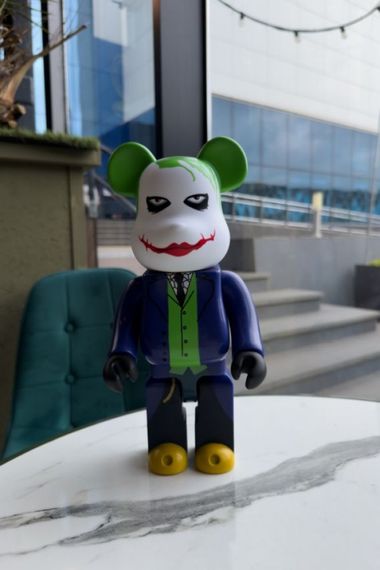 Фигурка Bearbrick Joker дизайнерська статуетка ведмідь Беарбрік 28 см mb037 різнокольорова | Зображення 2